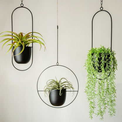 Hangende Bloempot - DecoBloom - Metalen Ketting - Elegante Uitstraling