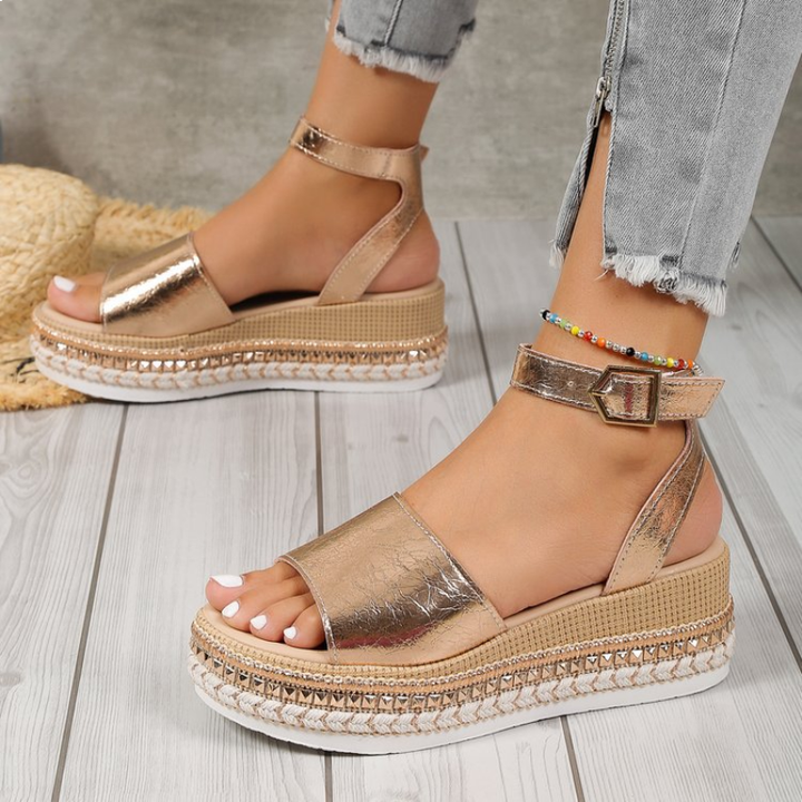 Plateau Sandalen - MilaHeights - Blokhak - Verstelbare Band