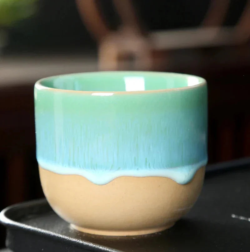 Theekop - ColorGlow - Keramisch Design - Elegant met Verf Druppels