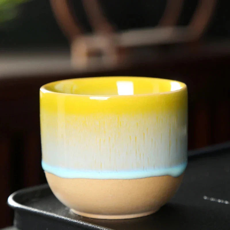 Theekop - ColorGlow - Keramisch Design - Elegant met Verf Druppels