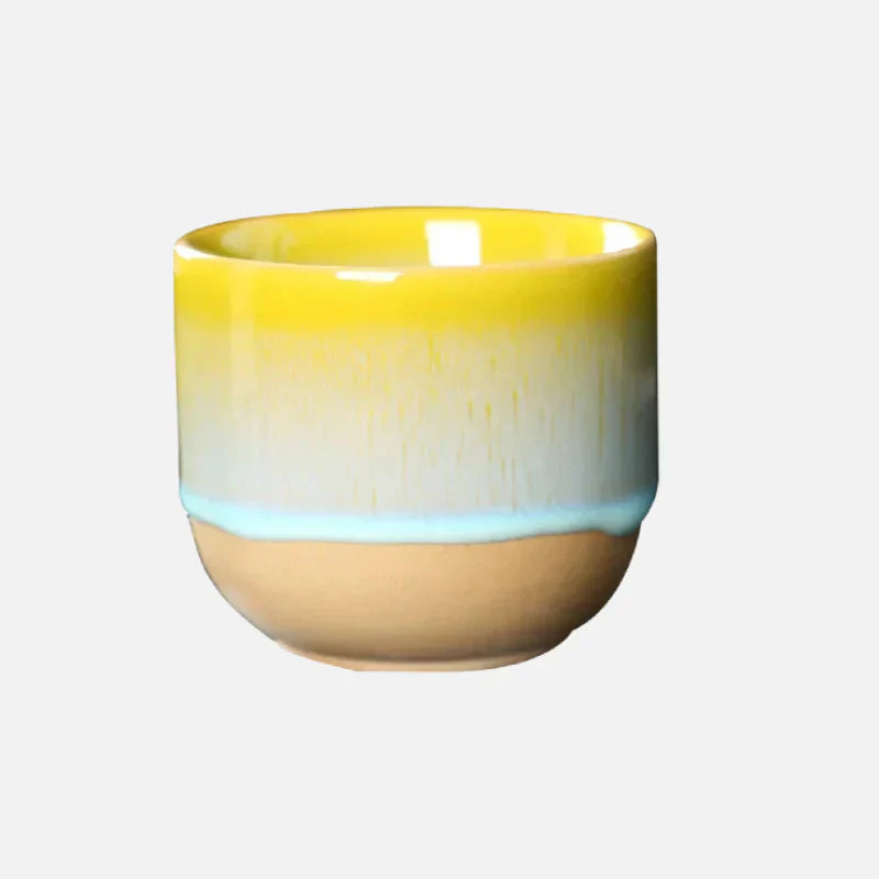 Theekop - ColorGlow - Keramisch Design - Elegant met Verf Druppels