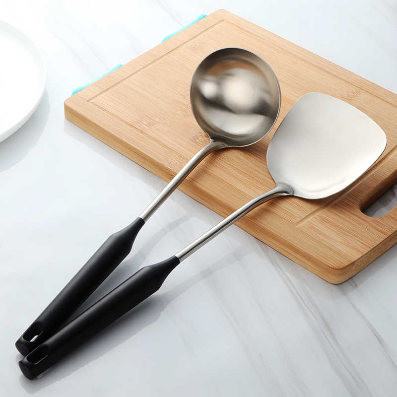 Kookset - ChefMaster - Roestvrijstaal - Spatel & Lepel