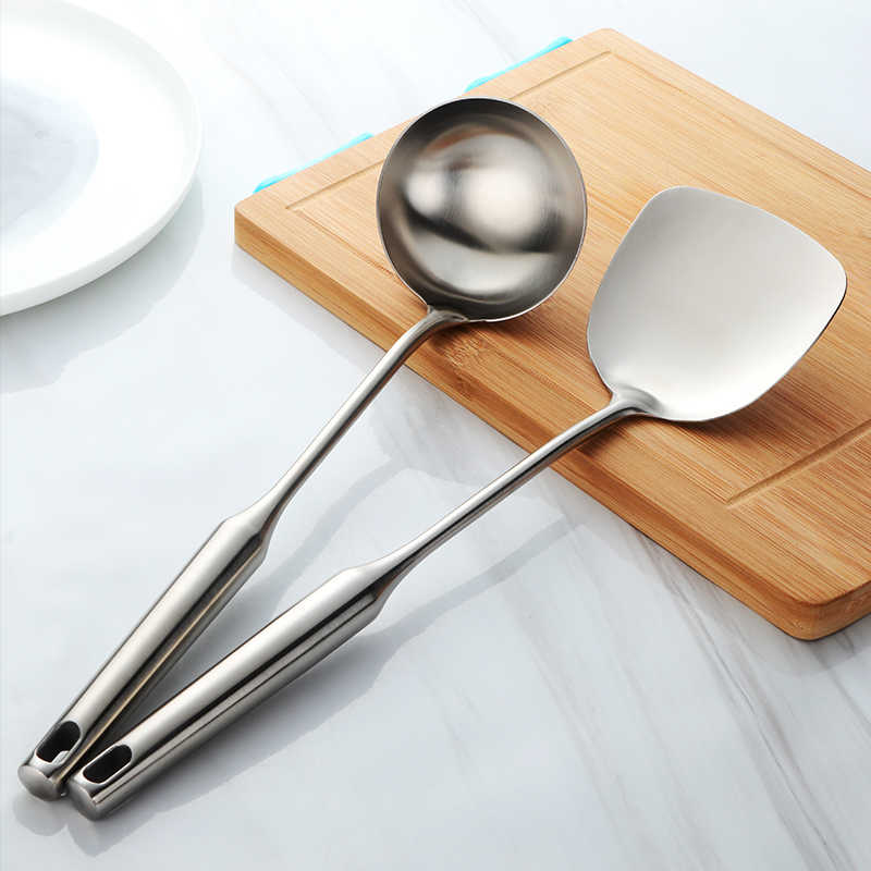 Kookset - ChefMaster - Roestvrijstaal - Spatel & Lepel