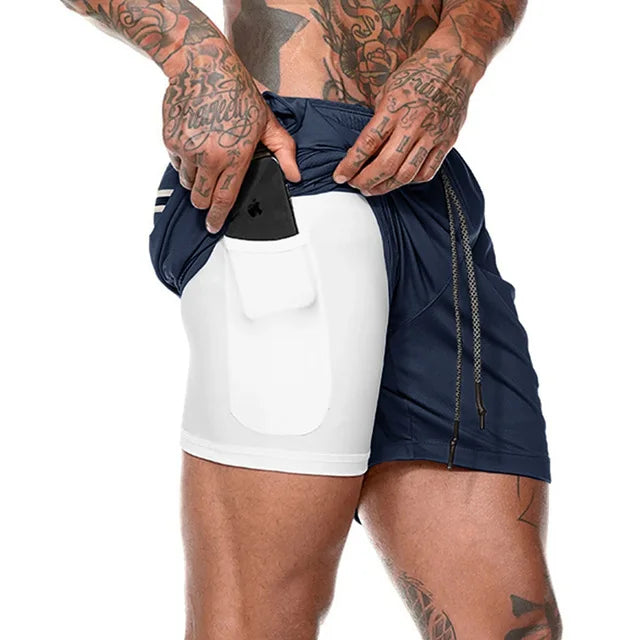 Hardloopshorts - SportFlex - Dubbele Laag - Sneldrogend