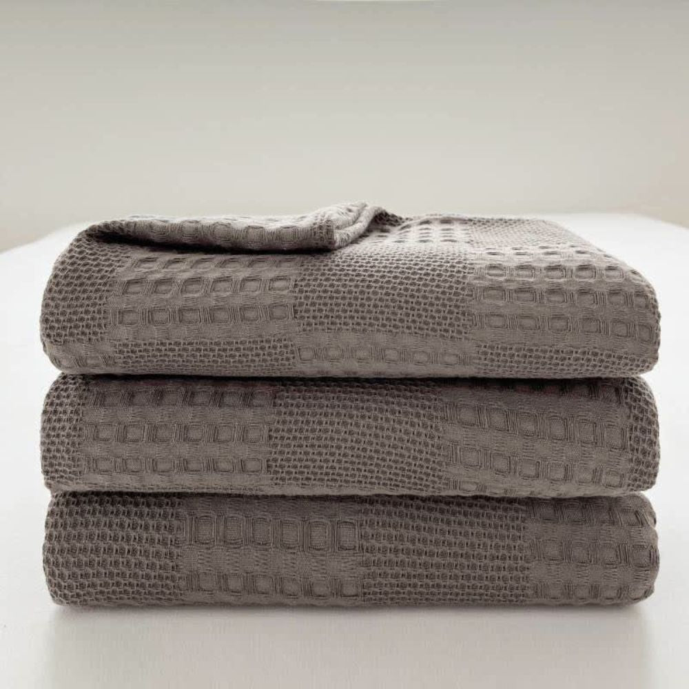 Deken - SoftWeave - Wafelstructuur - Gezellig Comfort