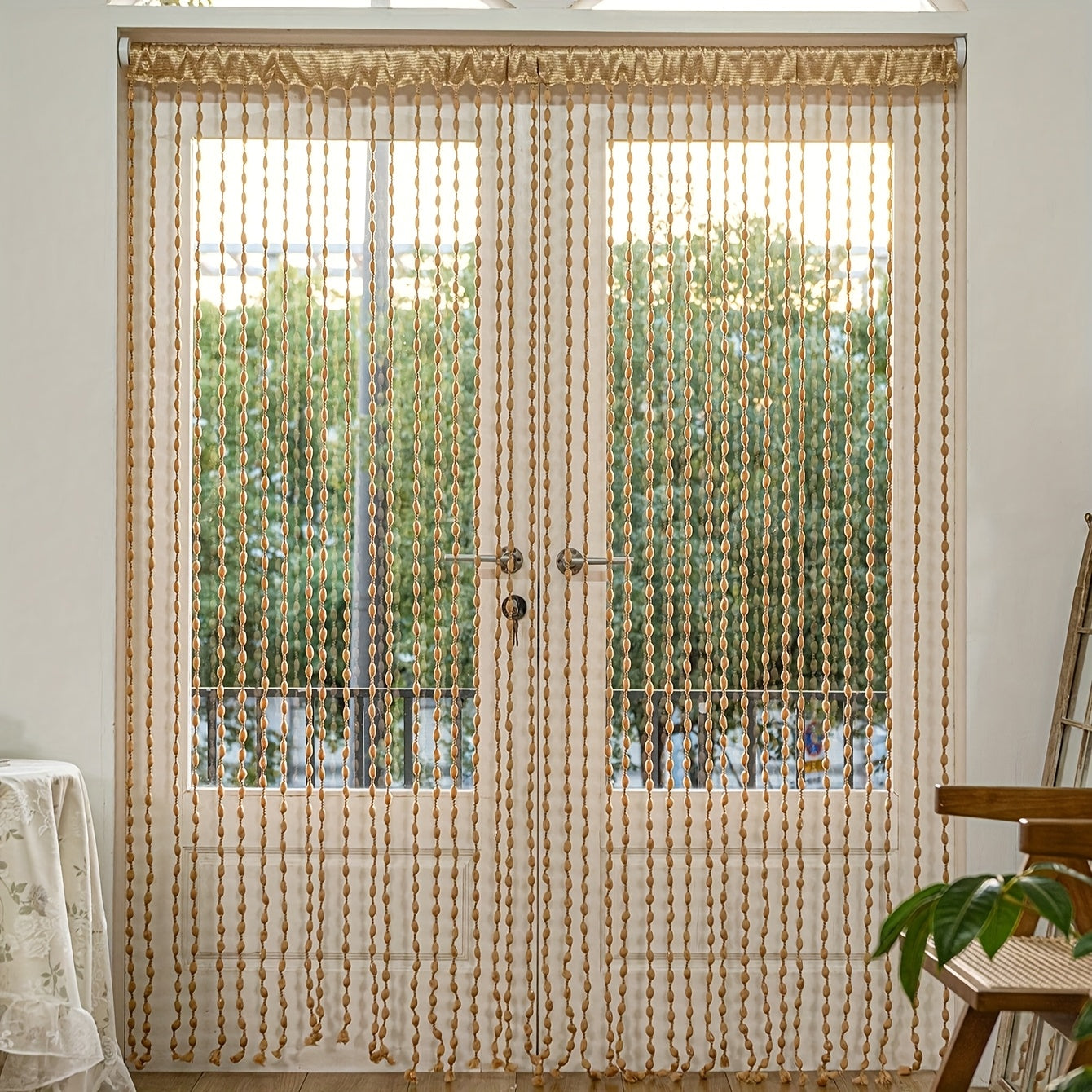 Deurgordijn - BohoCharm - Parels Design - Lantaarn Stijl