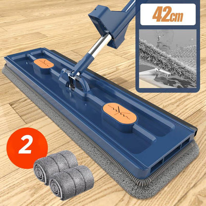 Vloermop - CleanEase - 360° Rotatie - Microvezel Pads