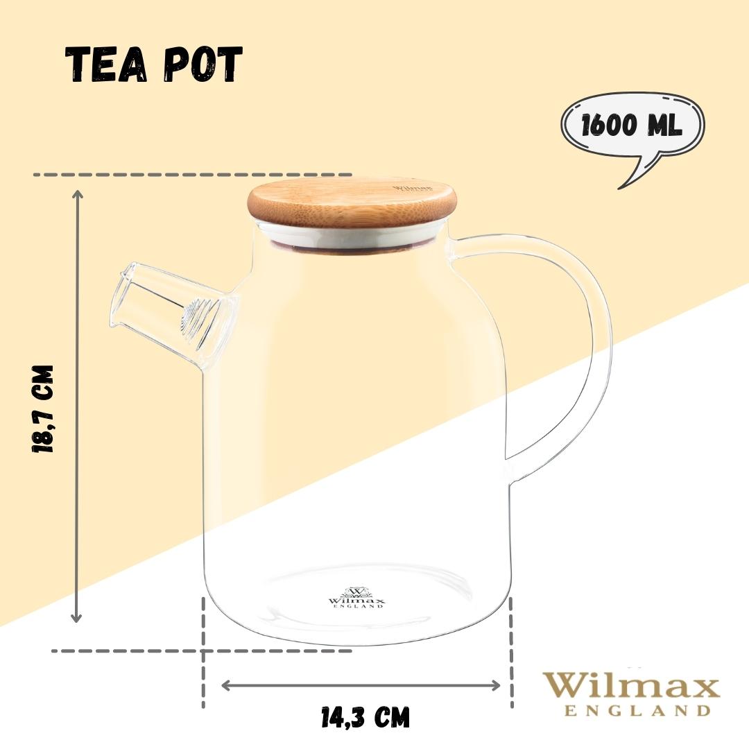 Glazen Theepot - ThermoBrew - Schokbestendig Design - Hittebestendig