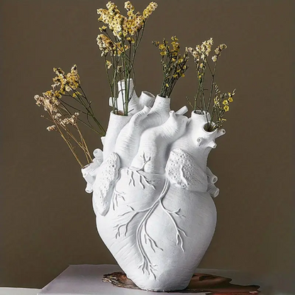 Hartvormige Vaas - BloomCore - Romantische Decoratie - Kleurrijk Keramisch Ontwerp