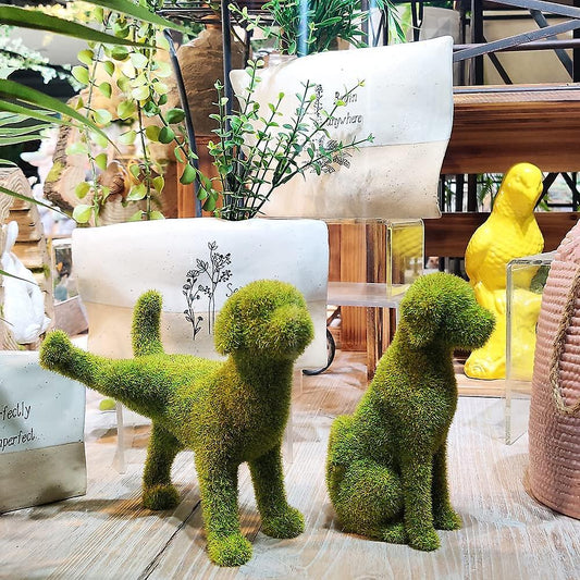 Decoratieve Hondensculptuur - Petura - Gevlochten Ontwerp - Makkelijk Onderhoud