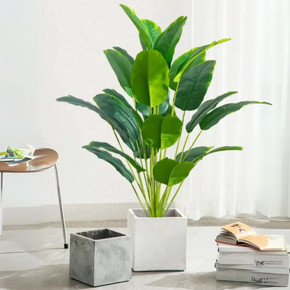 Kunstplant - GreenLeaf - Tropisch Loof - Decoratieve Woonaccessoire