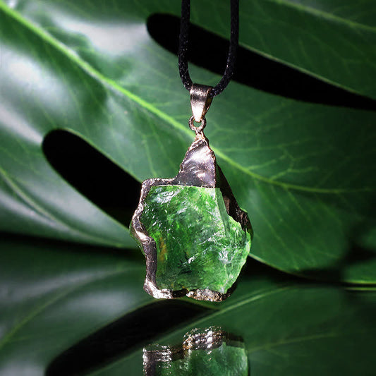 Moldaviet Kristallen Ketting - Verdana - Rauwe Edelsteen Energie - Helende Sieraden