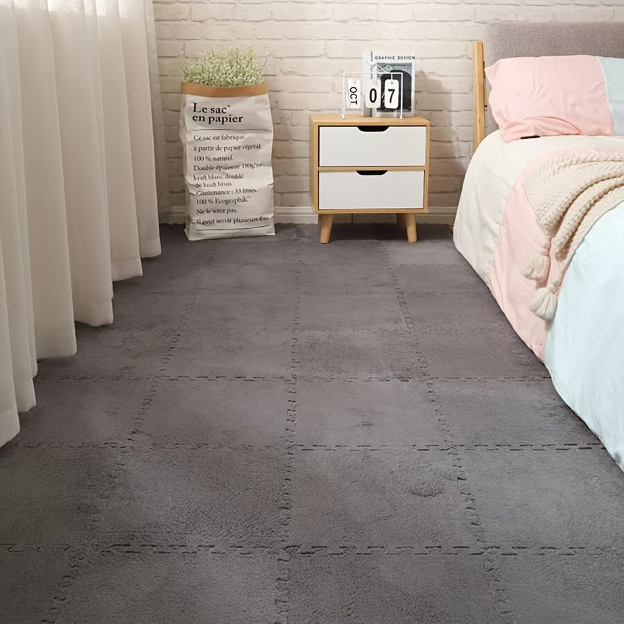 Vloerkleed Set - CozyTiles - Zacht Mat - Wasbaar & Anti-Drop