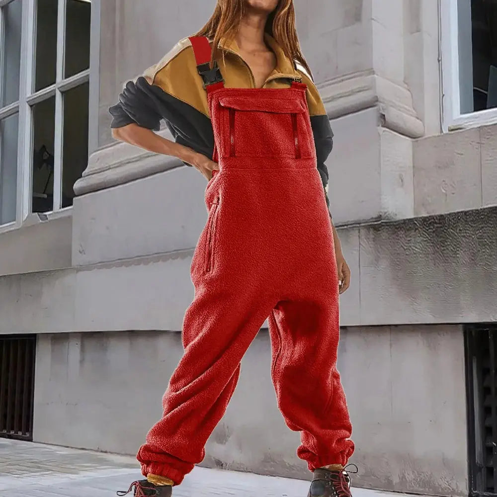 Fleece Overall - WarmFit - Verstelbare Bretels - Gezellige Winterstijl
