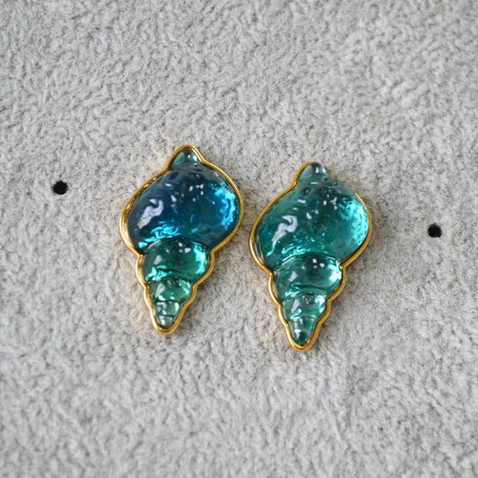 Hangende Schelpenoorbellen - Marisca - Oceaanblauw Design - Boho Strandstijl