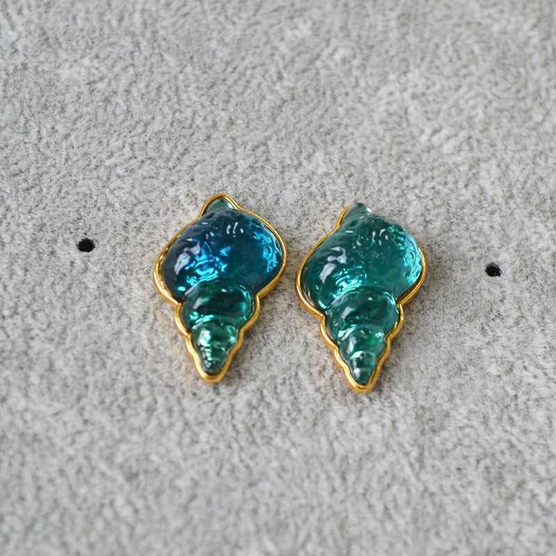 Hangende Schelpenoorbellen - Marisca - Oceaanblauw Design - Boho Strandstijl
