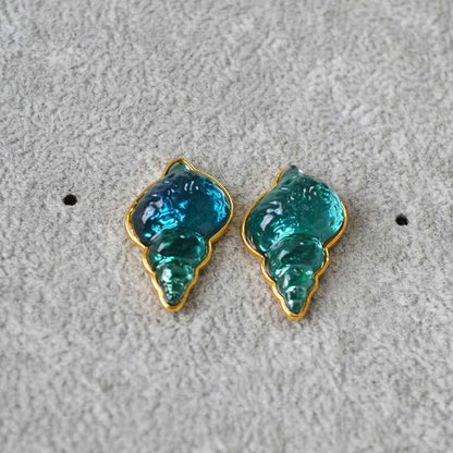 Hangende Schelpenoorbellen - Marisca - Oceaanblauw Design - Boho Strandstijl