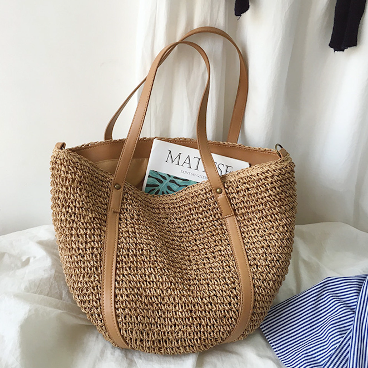 Tasje - BeachEssence - Geweven Riet - Bohemian Stijl