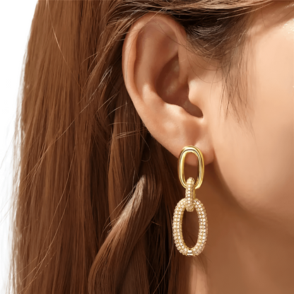 Oorhangers Dames - Auristy - Luxe Kristallen Design - Elegante Sieraden