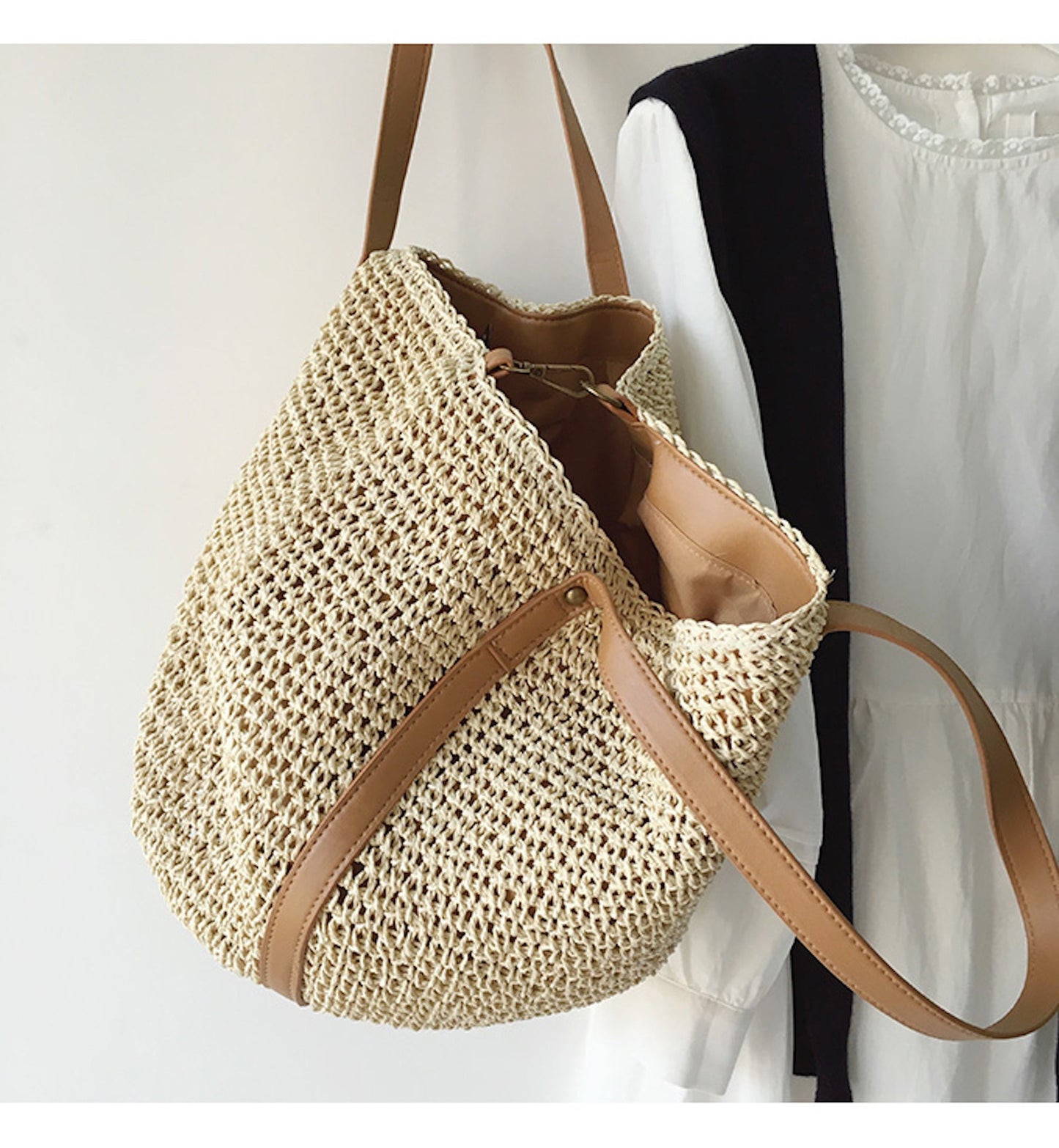 Tasje - BeachEssence - Geweven Riet - Bohemian Stijl