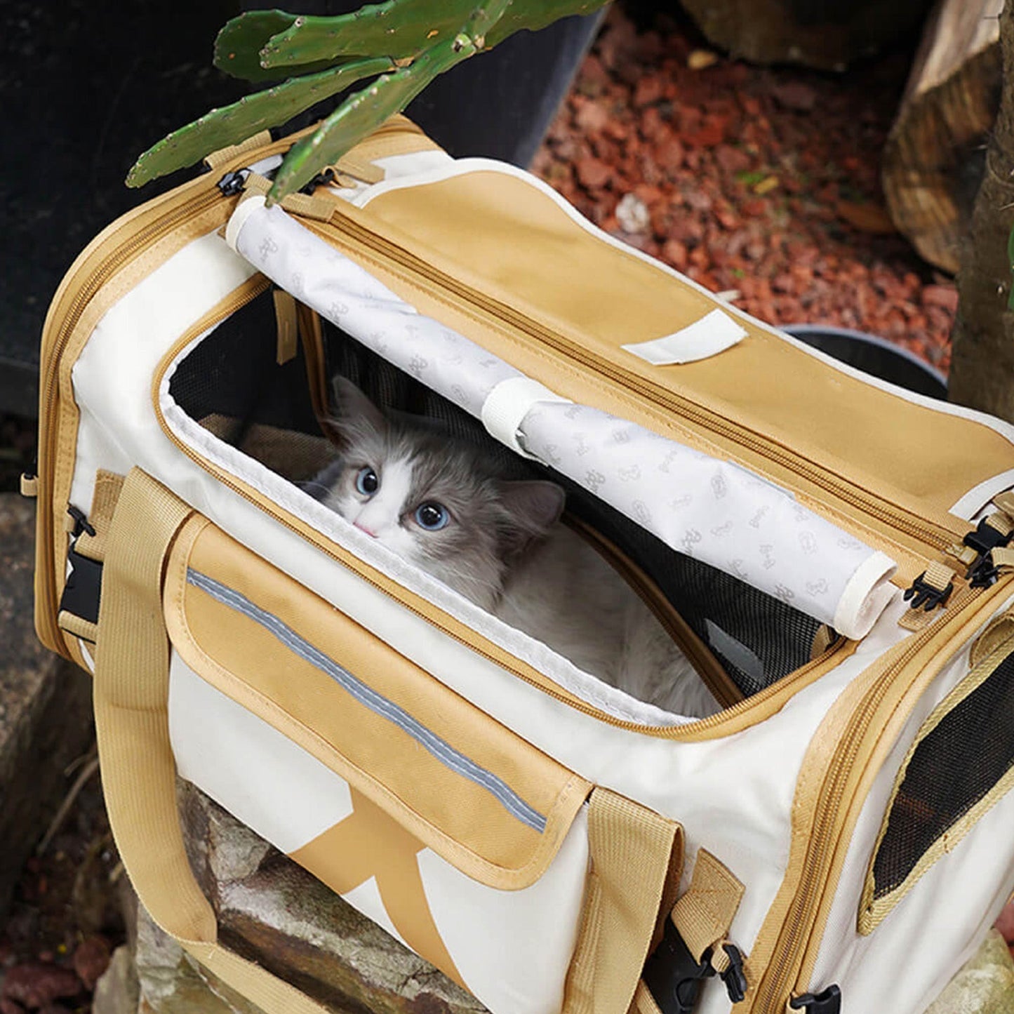 Dierendraagtasje - PawLuxe - Opvouwbaar Design - Ademend Comfort