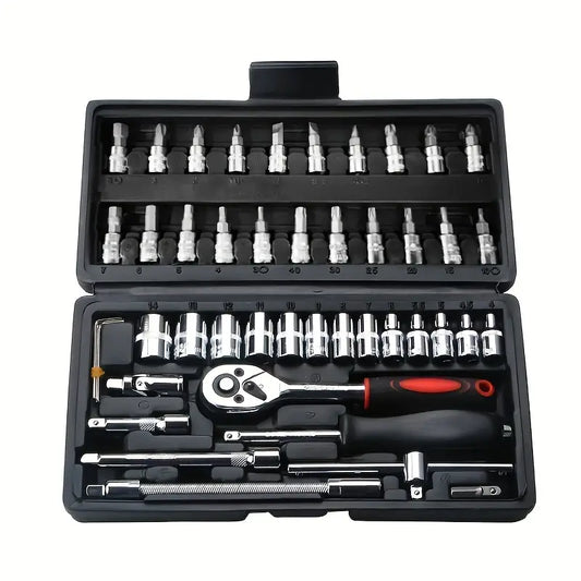 Gereedschapskist - ProMax - 46-Delige Set - Professionele Kwaliteit