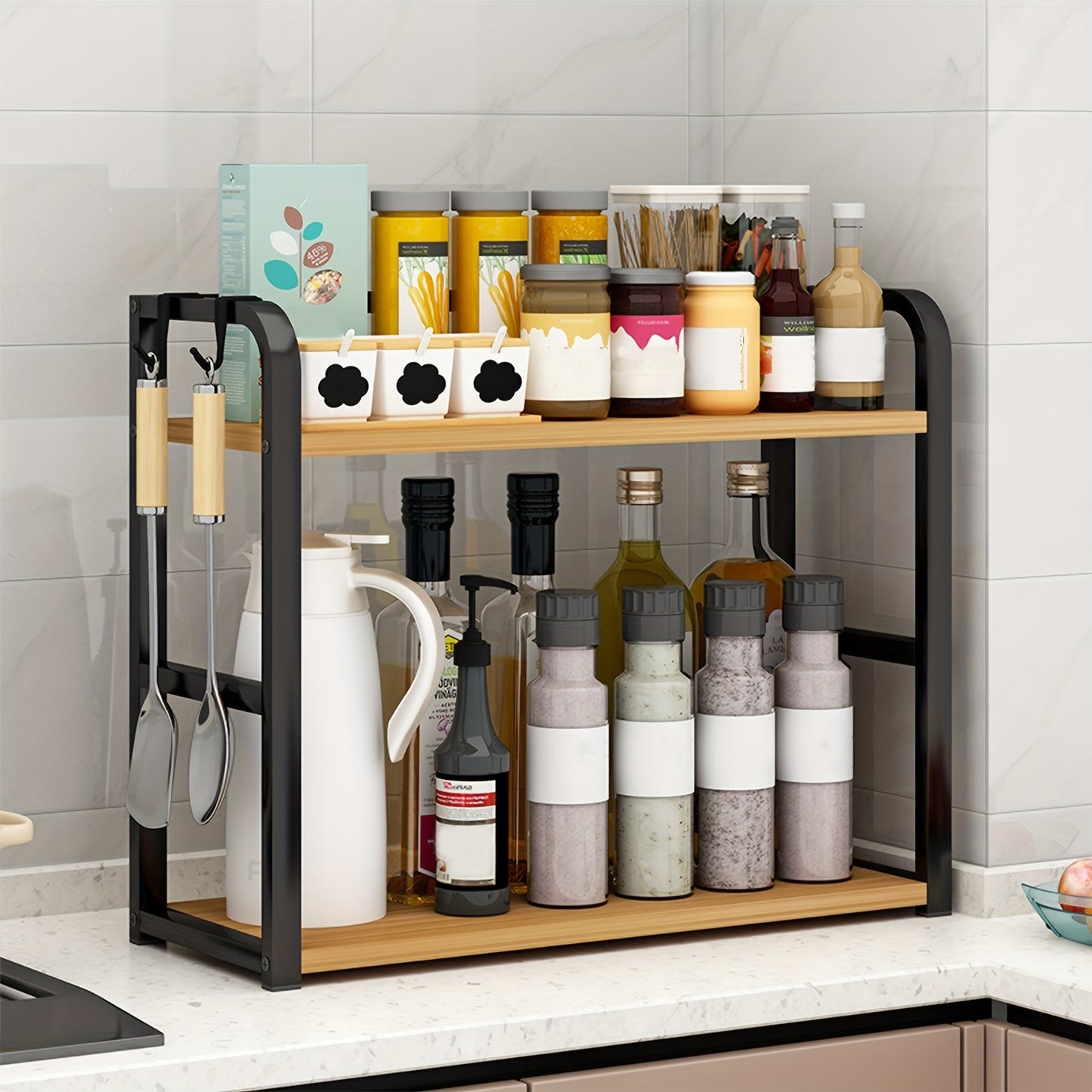Keukenopbergrek - SpiceMate - 2-Laags Organizer - Keukenopslagrek