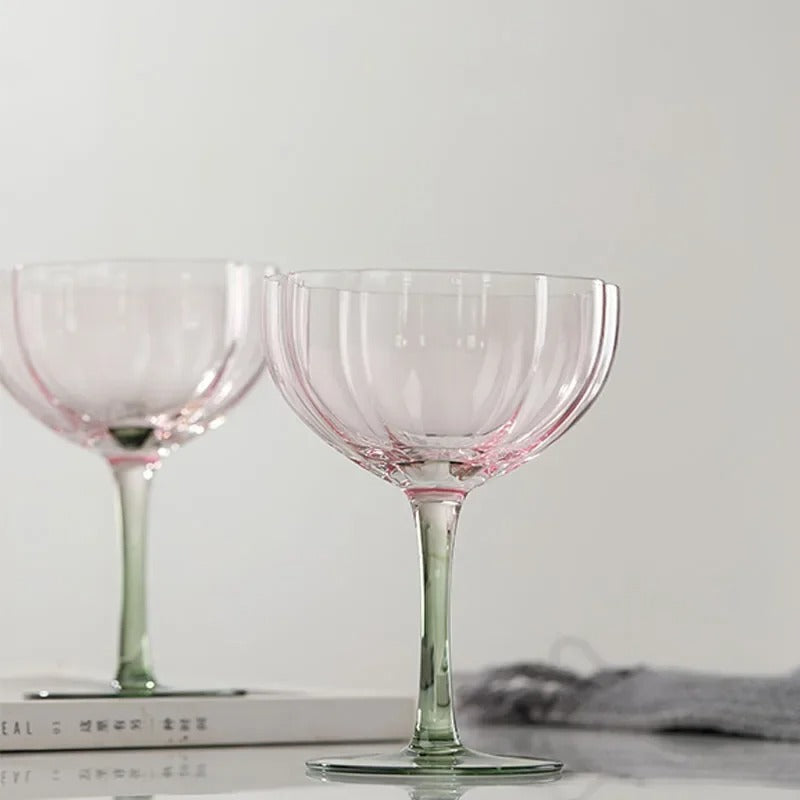 Coupe Set - Crystaluxe - Elegante Glaswerk - Set van Twee