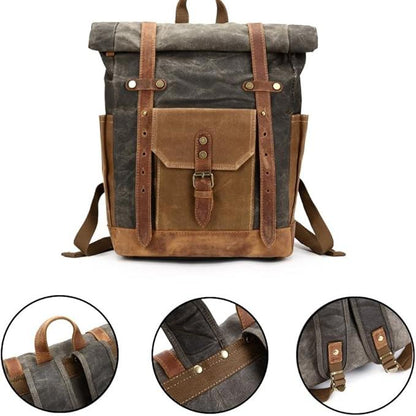 Rugzak - TrekMate - Militaire Canvas - Roltop Design