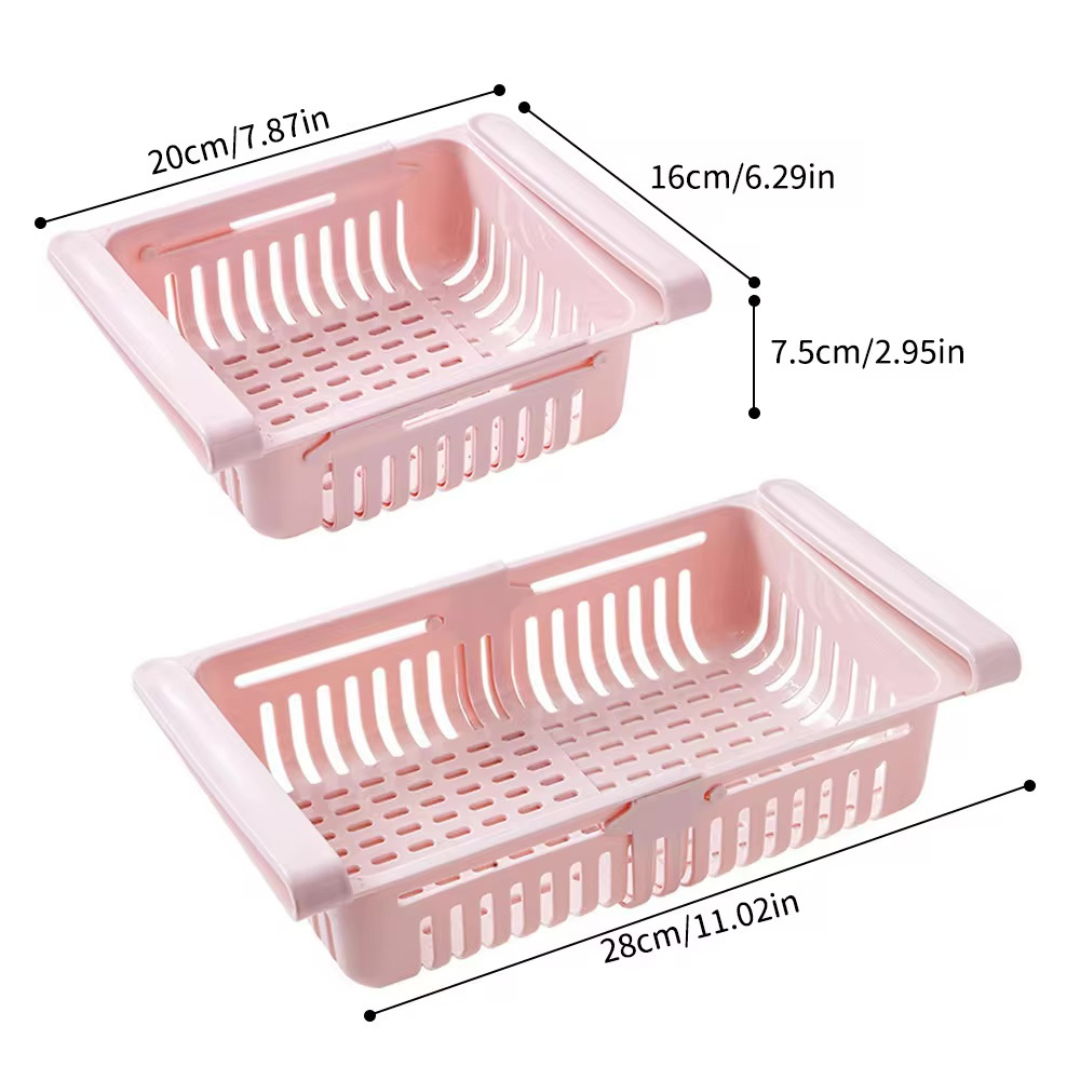 Koelkast Rek - CoolCrate - Ruimtebesparend - Verstelbare Organizer