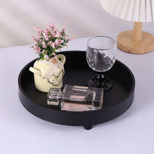 Houten Dienblad - ElegantTray - Rond Ontwerp - Decoratief Serveren
