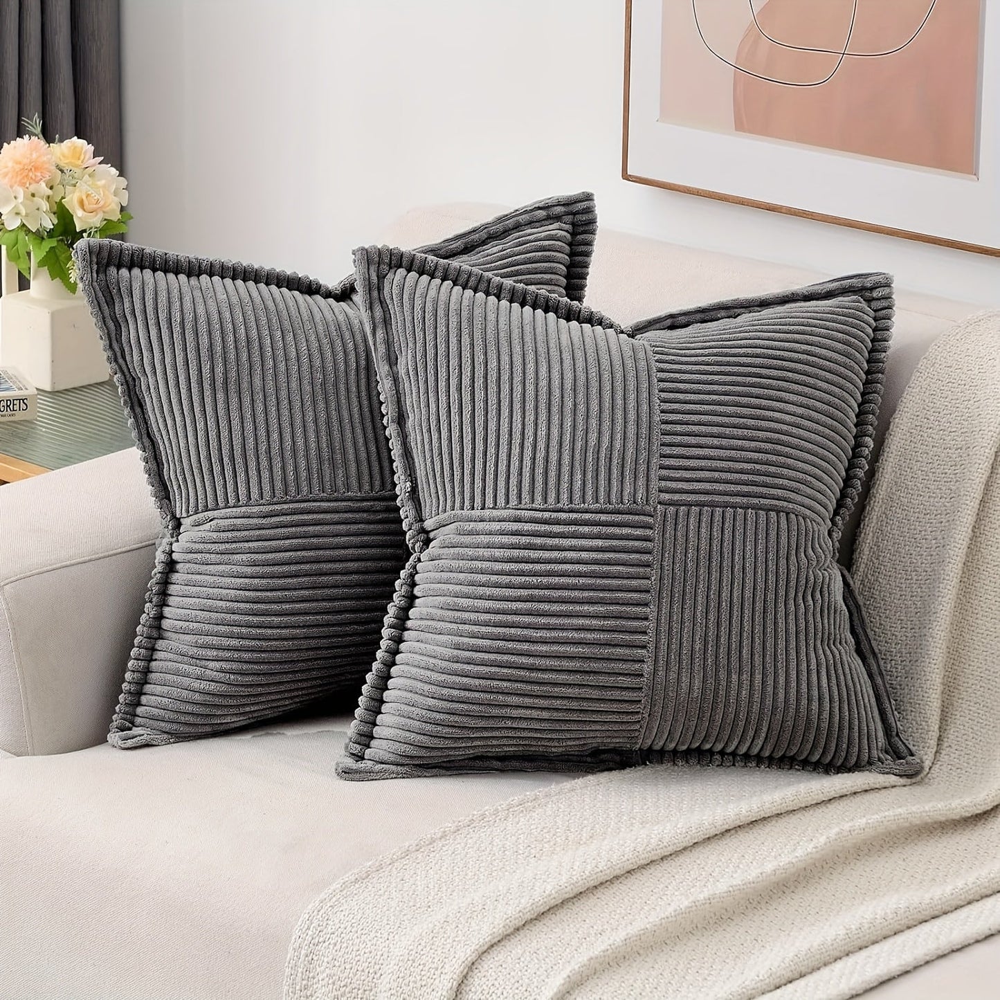 Kussenhoes - CozyNest - Decoratief Ontwerp - Zachte Stof