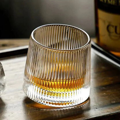 Whiskyglas - Crystaluxe - Gegolfd Design - Premium Kwaliteit