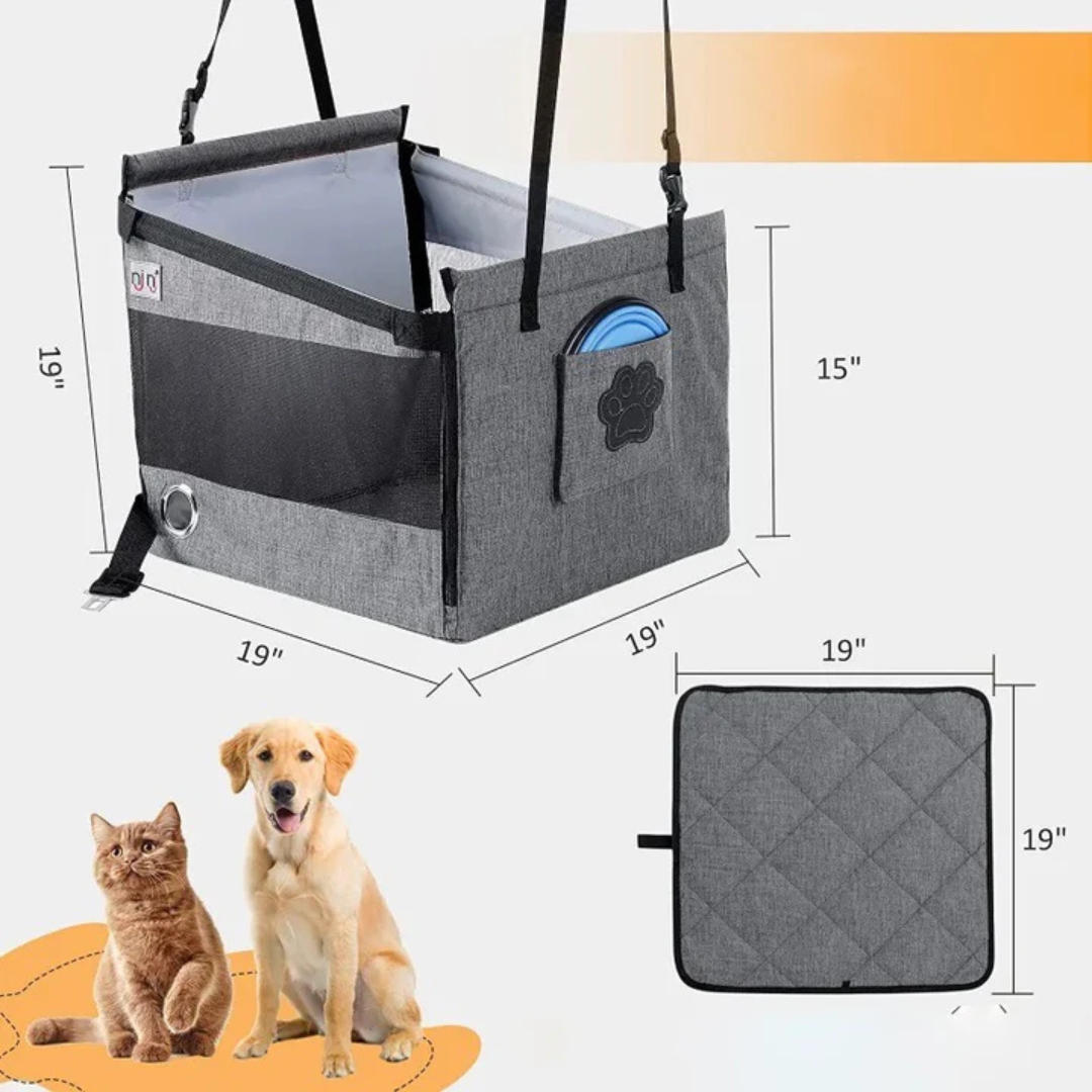 Hondenmand - CozyMax - Honden Autostoel - Reiscomfort