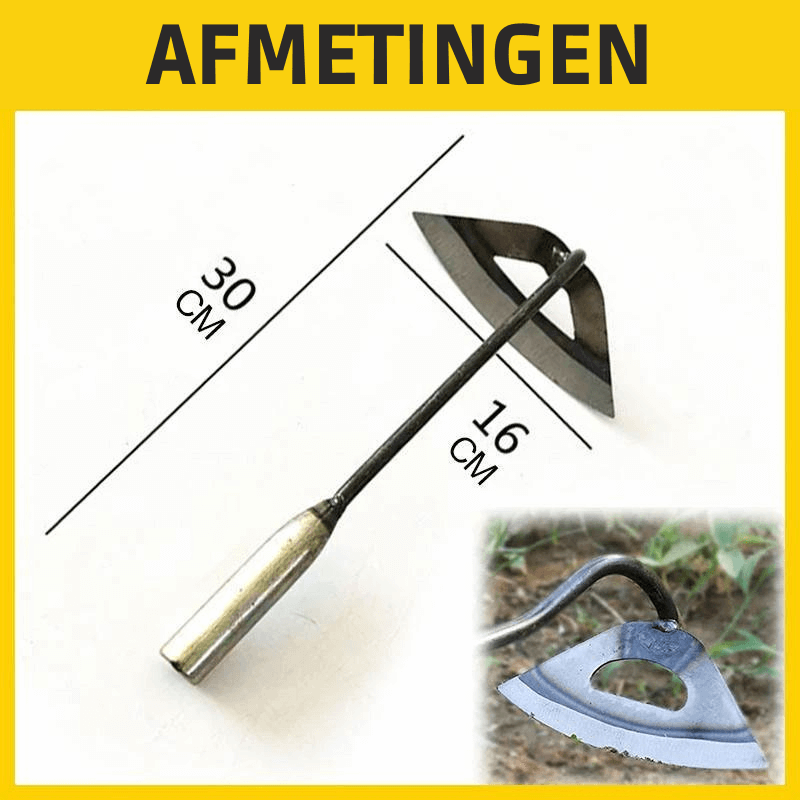 Holle Hark - GardenPro - Grond Losmaken - Duurzaam Stalen Mes