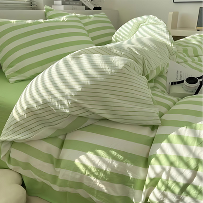 Beddengoed Set - CozyNest - Gestreept Design - Zachte Comfort