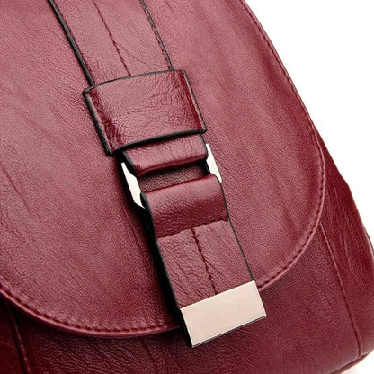 Anti-diefstal Rucksack - SecurePack - Leren Design - Dames Mode