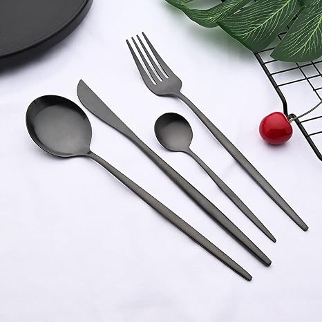 Bestekset - Elegance - Premium Kwaliteit - Houten Handvatten