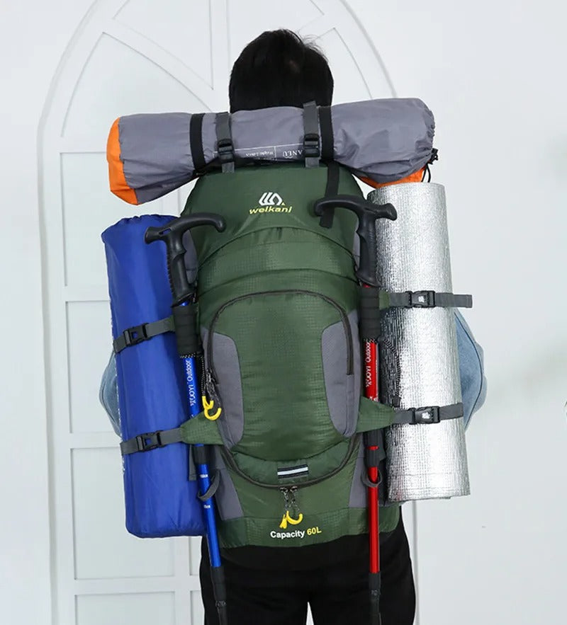 Waterdichte Rugzak - TrekPro - 60L Capaciteit - Ideaal voor Buitenavonturen
