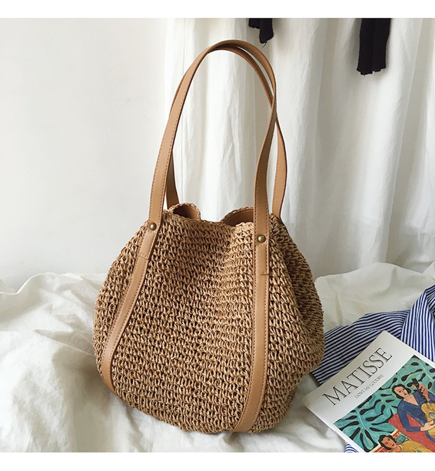 Tasje - BeachEssence - Geweven Riet - Bohemian Stijl