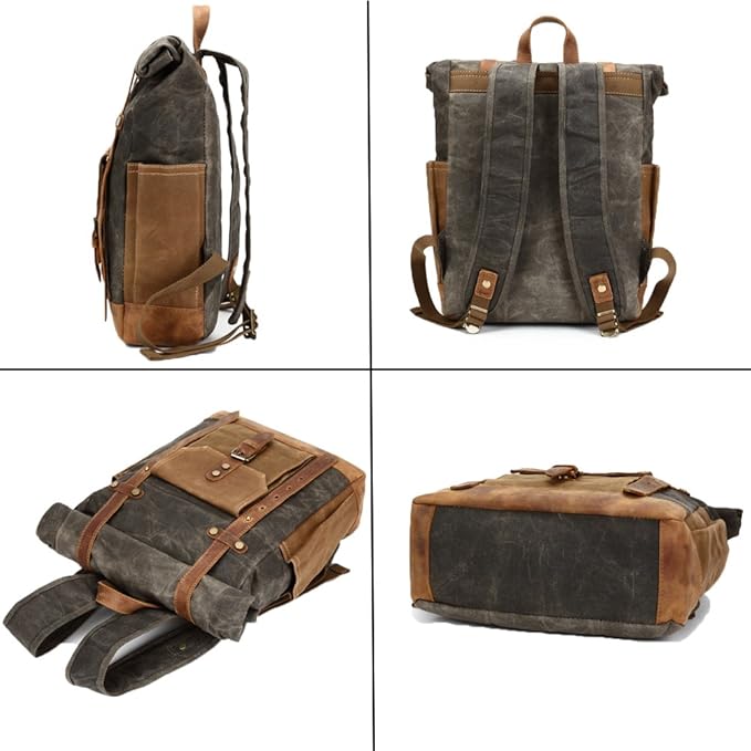 Rugzak - TrekMate - Militaire Canvas - Roltop Design