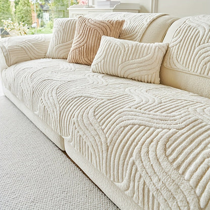 Bankhoes - LuxeFit - Pluche Materiaal - Antislip Design