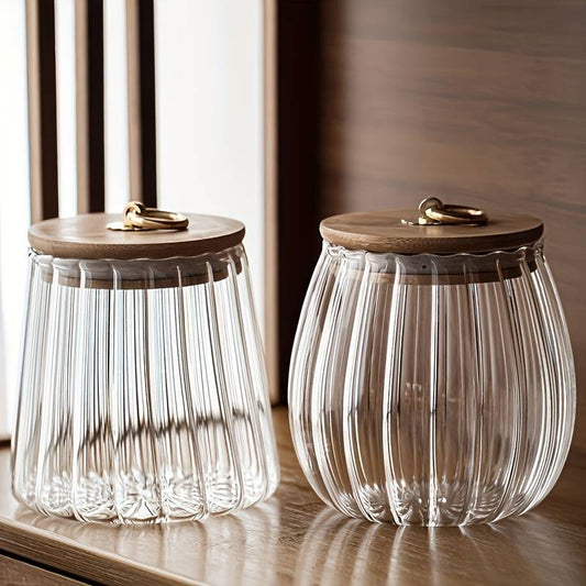 Opbergpot - PureGlass - Luchtdichte Deksel - Elegant Design