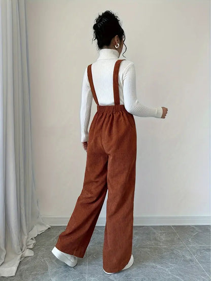 Tuinjumpsuit - CozyFit - Wijde Pijpen Design - Casual Chic