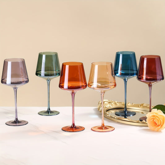 Wijnglazen - AuraCrystal - Gekleurde Design - Luxe Kristal