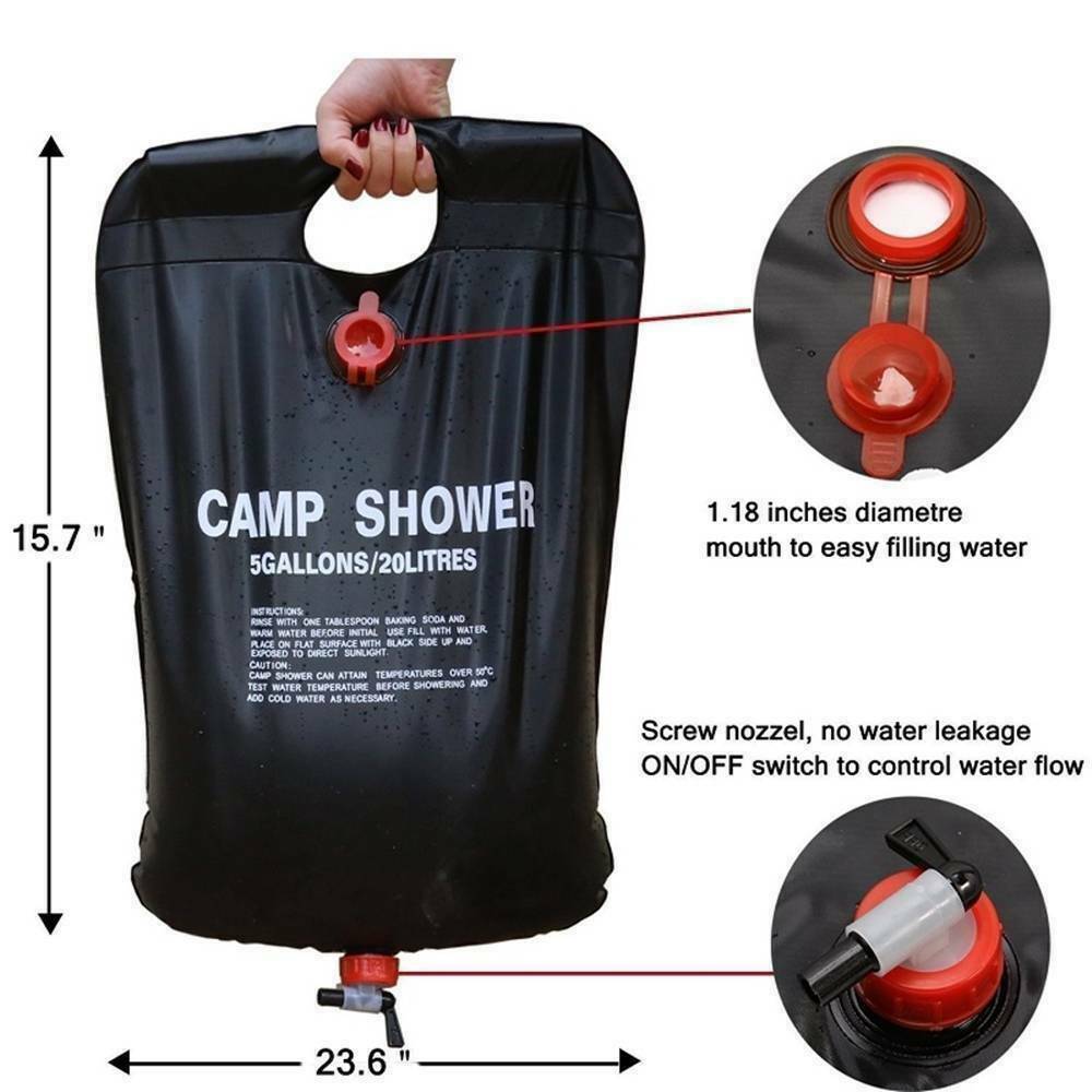 Campingdouche - AquaPro - Draagbaar Ontwerp - Zonneverwarmd