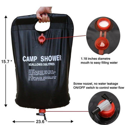 Campingdouche - AquaPro - Draagbaar Ontwerp - Zonneverwarmd