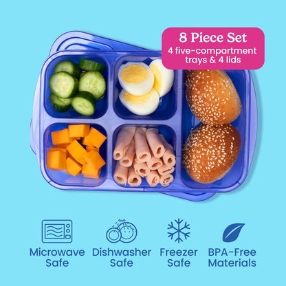Duurzame Opbergdozen - EcoPack - Meerdere Compartimenten - Stapelbaar Ontwerp