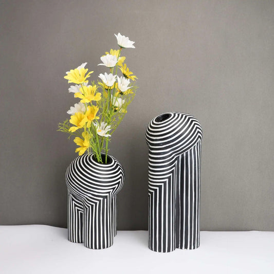 Vaas Collectie - MonoVase - Zwart & Wit - Modern Design