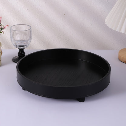 Houten Dienblad - ElegantTray - Rond Ontwerp - Decoratief Serveren